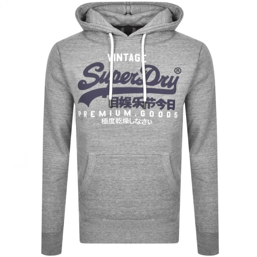 Alternative Image for ProductSuperdry Vintage Logo Hoodie Grey1